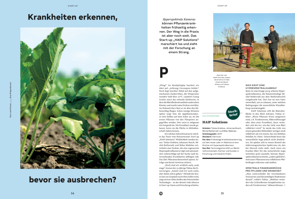 Press article about HAIP Solutions from f3 - farm. food. future
