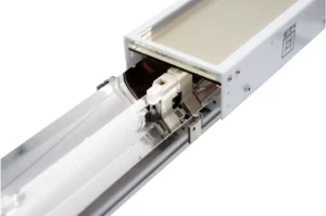 Inside of the BlackBright FMWIR with Bandpass filter and Glass Protection