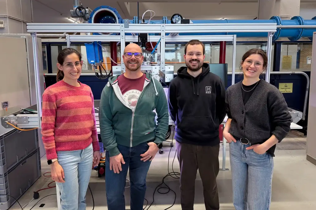 Visiting Hochschule Darmstadt to train them on our combined RGB and SWIR Setup